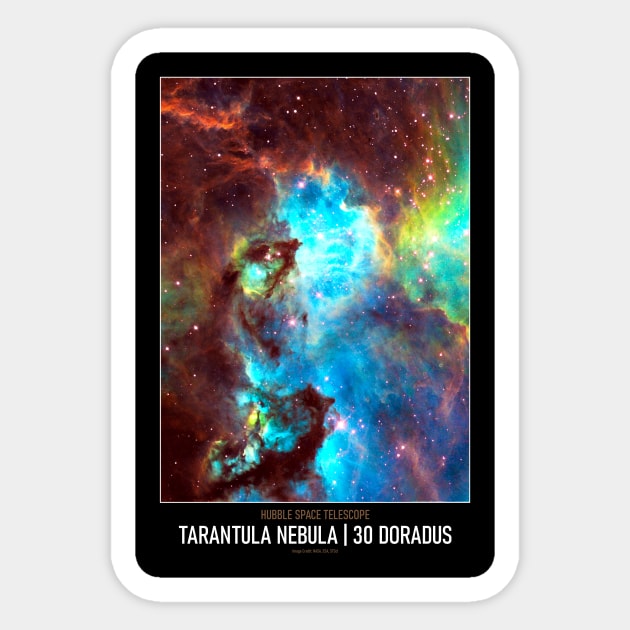 High Resolution Astronomy Tarantula Nebula | 30 Doradus Sticker by tiokvadrat